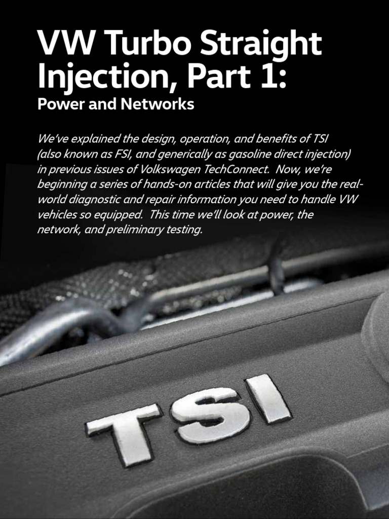 VW TSI Power and Network Diagnostics | PDF | Power Supply | Fuel Injection