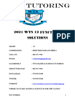 2022 WTS 12 Functions Solutions