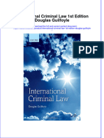 Ebook International Criminal Law 1St Edition Douglas Guilfoyle Online PDF All Chapter