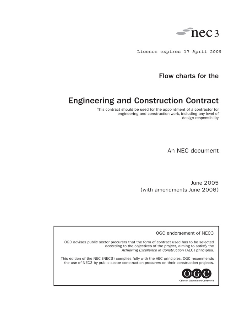 Guidance Notes and Flow Charts For The Engineering and Construction ...