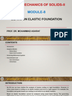 Module-08, Beams On Elastic Foundation