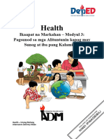 Health 1 - Q4 - M3 - Pagsunod Sa Mga Alituntunin Kapag May Sunog at Iba Pang Kalamidad