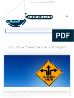 Decifre A Chave Da Sua Motivação - CIS ASSESSMENT