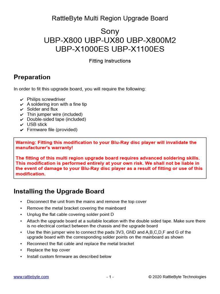 RattleByte Multi Region Upgrade Guide | PDF | Usb Flash Drive | System ...