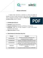 Seleção de Bolsista de Extensão PDA 2024 Prof. Enoque