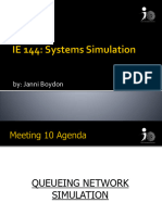 IE 144 Lecture 2.3 - Queueing Network Simulation