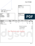 Facture Dyson pdf n° 6232248833 aspi
