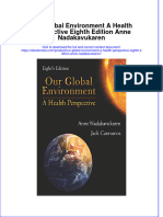 Ebook Our Global Environment A Health Perspective Eighth Edition Anne Nadakavukaren Online PDF All Chapter