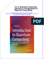Ebook Introduction To Quantum Computing From A Layperson To A Programmer in 30 Steps Hiu Yung Wong Online PDF All Chapter