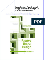 Passive House Design Planning and Design of Energy Efficient Buildings 1St Edition Gonzalo Roberto Online Ebook Texxtbook Full Chapter PDF