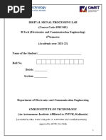 Digital Signal Processing Lab Manual Updated (1)