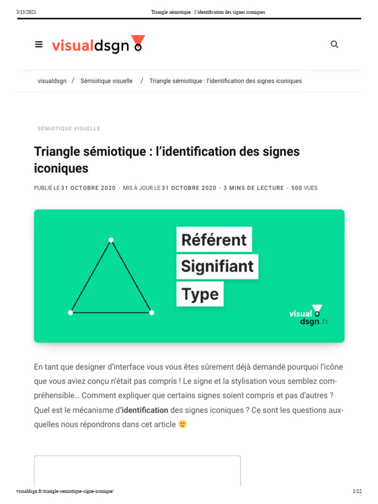 Identification des signes iconiques | PDF | Sémiotique