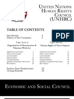 U N H R C (Unhrc) : Conomic AND Ocial Ouncil