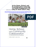 Test Bank For Home, School, and Community Collaboration Culturally Responsive Family Engagement, 4th Edition Kathy B. Grant Julie A. Ray