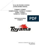 Manual de Instrucciones Generadores Diesel T3500MV/ T3500PS/ T6500PS/T6500E / T6500ECP / T6500E3/ T6500T / T6500T3 T6500ECR / T6500TCR