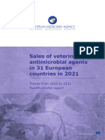 Sales Veterinary Antimicrobial Agents 31 European Countries 2021 Trends 2010 2021 Twelfth Esvac - en