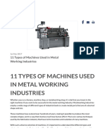 11 Types of Machines Used in Metal Working Industries - Penn Tool Co., Inc