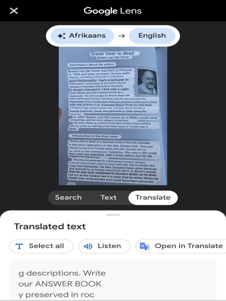 Google Lens PDF
