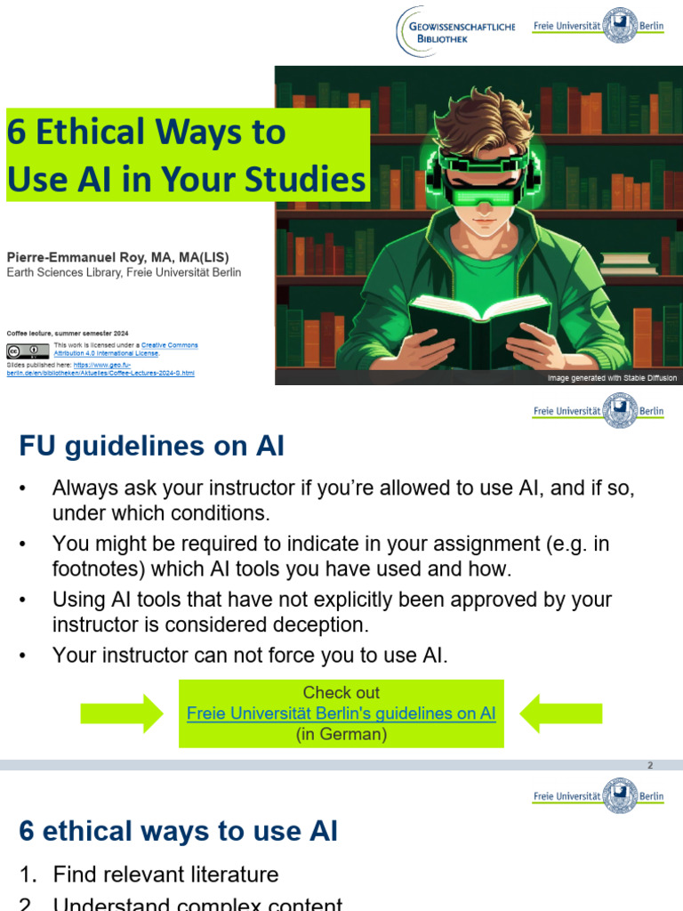 2024 05 02 - 6 Ethical Ways To Use AI | PDF | Citation | Artificial ...