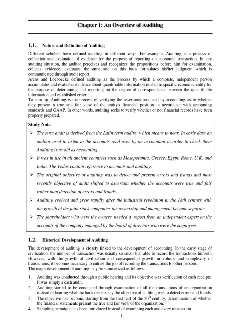 Overview of Auditing Principles and Types | PDF | Audit | Accounting