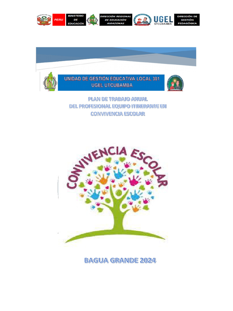 Plan de Convivencia Escolar 2024 | PDF