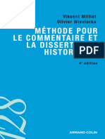 Méthode pour le commentaire et la dissertation historiques (Vincent Milliot, Olivier Wieviorka)