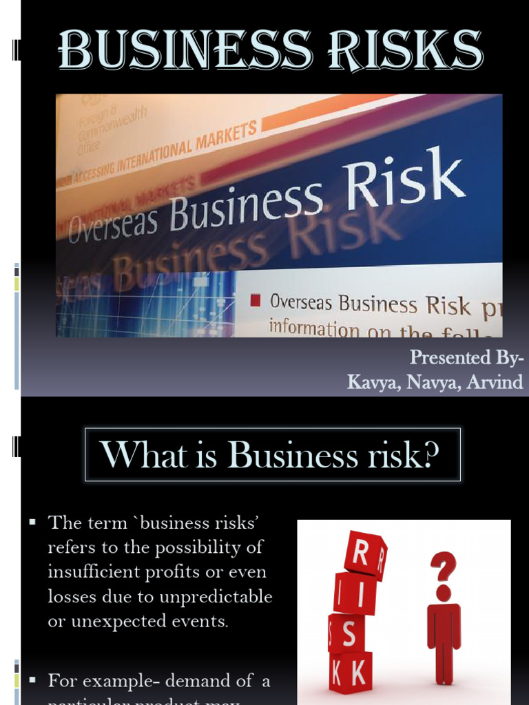 Buisness Risks Pdf Legal Liability Risk