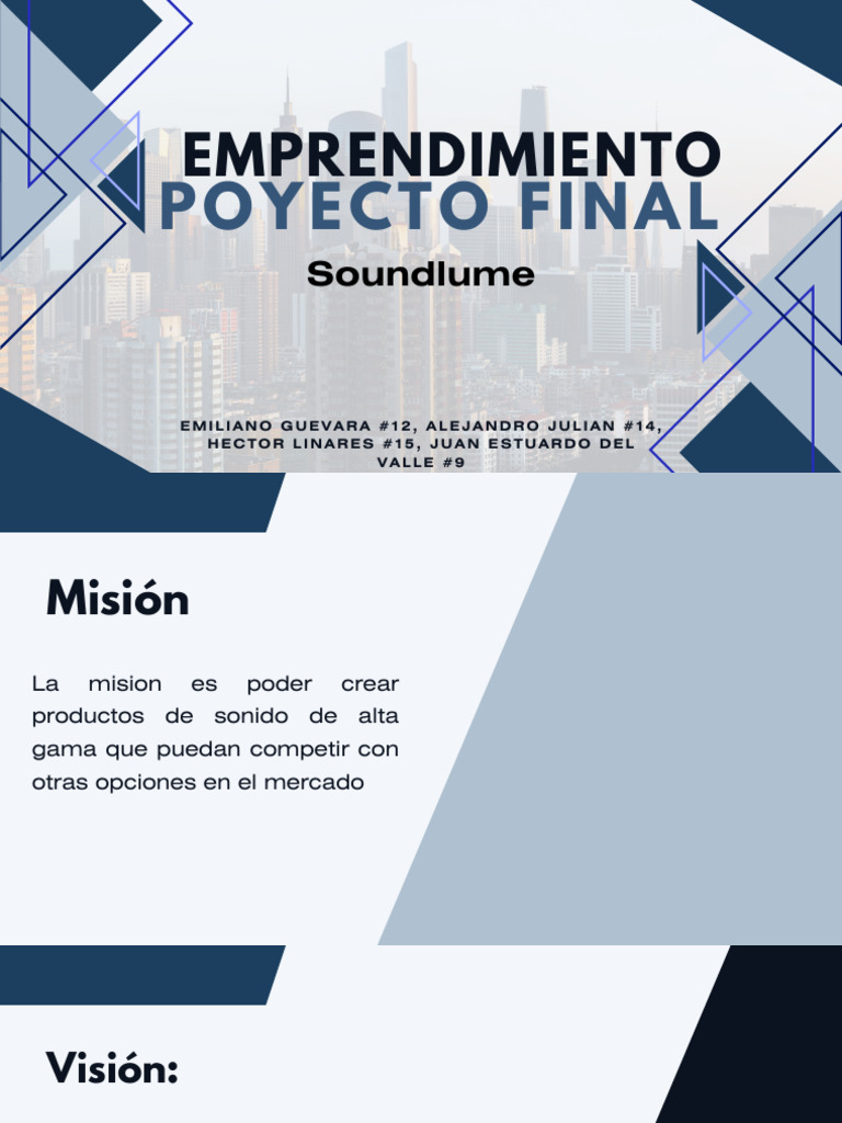 Blue and White Geometric Company Profile Presentation | PDF | Economias