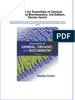 PDF Test Bank For Essentials of General Organic and Biochemistry 3Rd Edition Denise Guinn Online Ebook Full Chapter