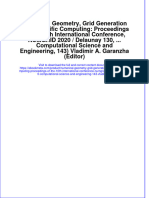 Download ebook Numerical Geometry Grid Generation And Scientific Computing Proceedings Of The 10Th International Conference Numgrid 2020 Delaunay 130 Computational Science And Engineering 143 Vladimir A online pdf all chapter docx epub 