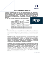 Plan de Contingencia Transporte alineado Argos