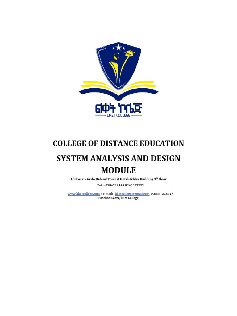 System Analysis and Design | PDF | Information System | System