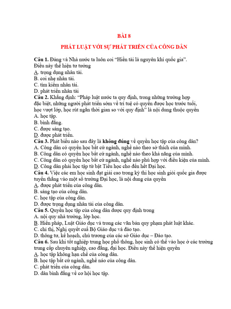Bai 8 | PDF