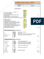 Spreadsheet For Design of Bridge Bearings
