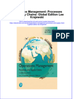Operations Management Processes and Supply Chains Global Edition Lee Krajewski Online Ebook Texxtbook Full Chapter PDF