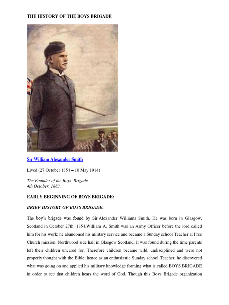 History of the Boys' Brigade | PDF | Corporal | Jesus
