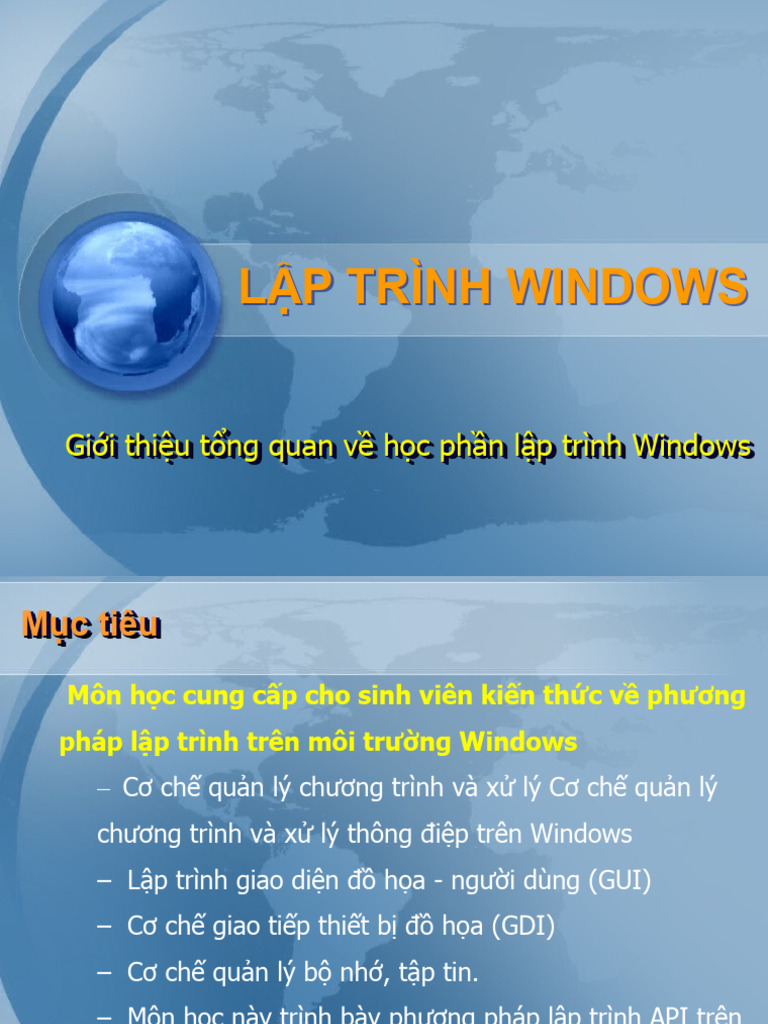 Tailieunhanh Lap Trinh Window Chuong1 2886 | PDF