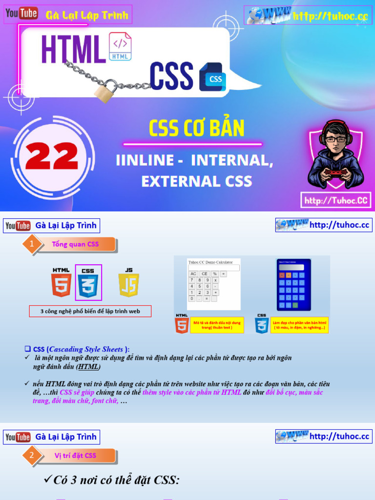 2.CSS - 22 39 Tuhoc - CC | PDF