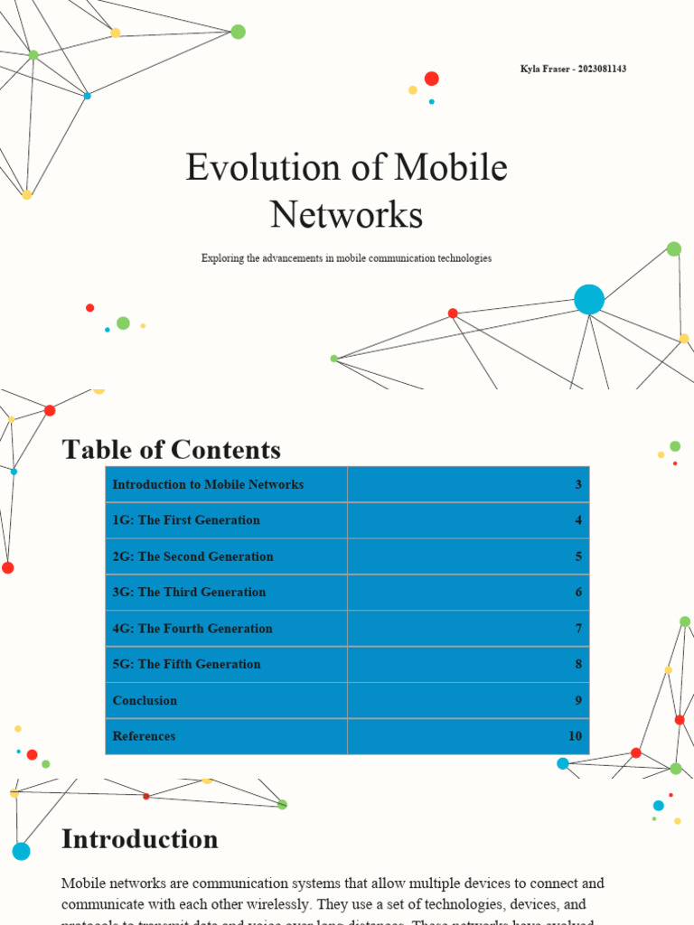 Mobile Network Evolution: 1G to 5G | PDF | Mobile Phones | 4 G