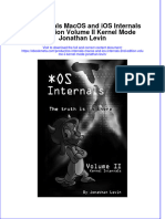 Os Internals Macos and Ios Internals 2Nd Edition Volume Ii Kernel Mode Jonathan Levin Online Ebook Texxtbook Full Chapter PDF