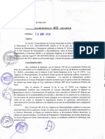 Ordenanza Municipal #012-2019-MPCH-A