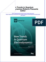 Ebook New Trends in Quantum Electrodynamics Roberto Passante Editor Online PDF All Chapter