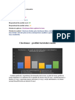 Chestionar - Profilul Turistului Român - Răzvan Focșa, FGG, UAIC