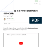 I Built An App in 6 Hours That Makes $1,500 - Mo - by Artturi Jalli - Medium