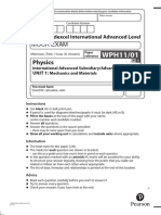 Edexcel Ial Physics Unit 1 (Mock)