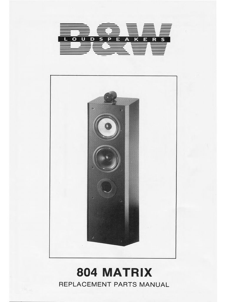 Matrix 804 Service Manual | PDF