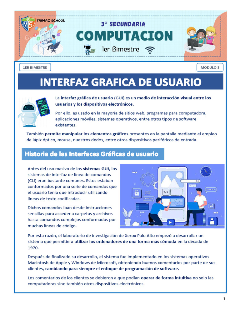 Diseño de Interfaz Gráfica de Usuario | PDF | Interfaces gráficas de ...