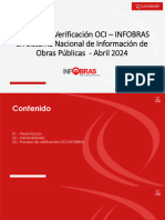 Proceso de Verificación OCI - INFOBRAS en Sistema Nacional de Información de Obras Públicas - Abril