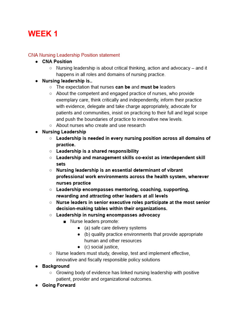 Benefits of Transformational Leadership in Nursing | PDF | Leadership ...