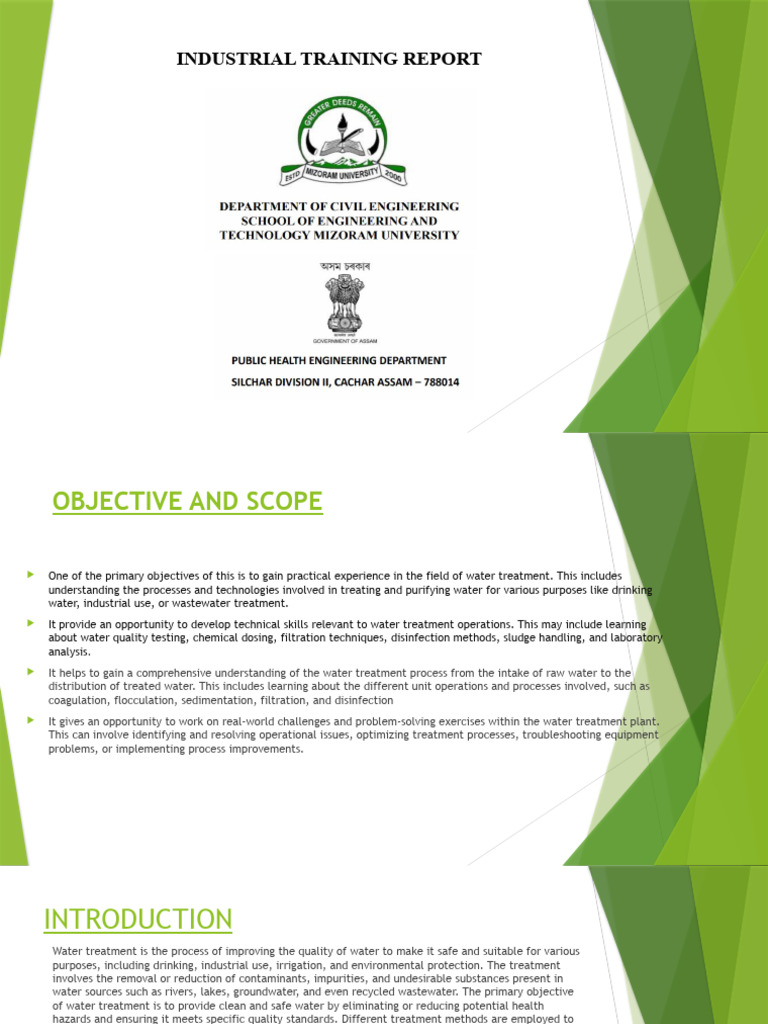 Internship Download Free PDF Water Treatment Water Purification